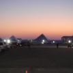 Sunrise over the pyramids